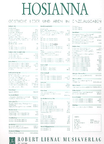 Er weidet seine Herde (aus 'Der Messias')  für Sopran und Klavier (dt)  