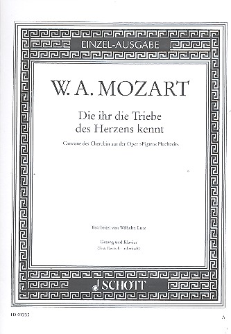 Die ihr die Triebe des Herzens kennt&nbsp;&nbsp;für Gesang und Klavier (dt/it)&nbsp;&nbsp;