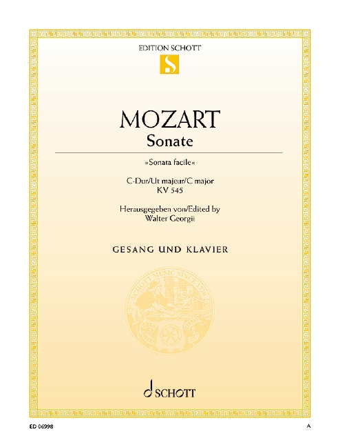 Durch Zärtlichkeit und Schmeicheln KV 384&nbsp;&nbsp;für Koloratursopran und Klavier&nbsp;&nbsp;