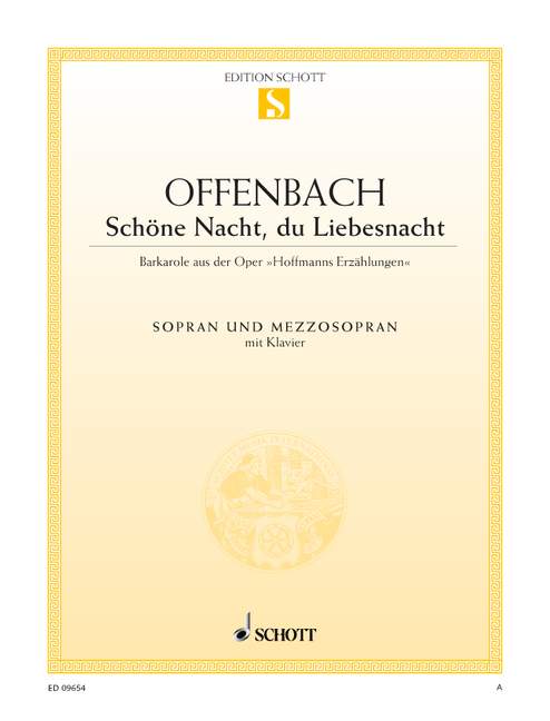 Schöne Nacht du Liebesnacht&nbsp;&nbsp;für Sopran, Mezzosopran und Klavier (dt)&nbsp;&nbsp;