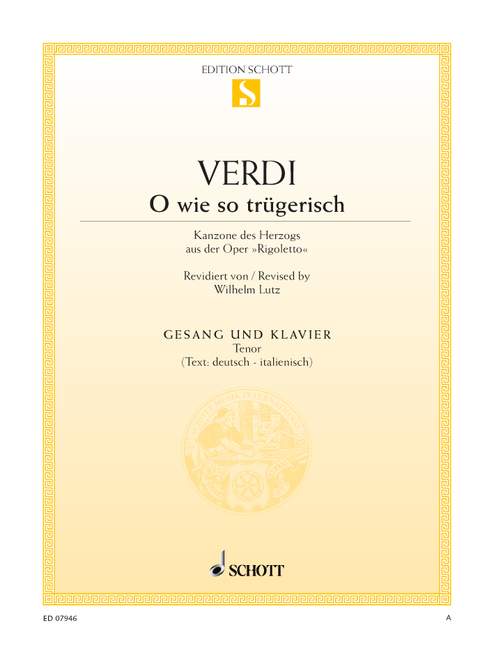 O wie so trügerisch&nbsp;&nbsp;für Tenor und Klavier (dt)&nbsp;&nbsp;