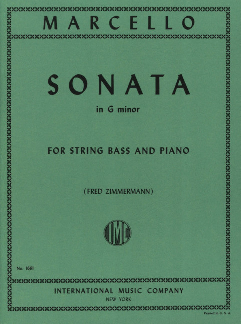 Sonata g minor&nbsp;&nbsp;for string bass and piano&nbsp;&nbsp;