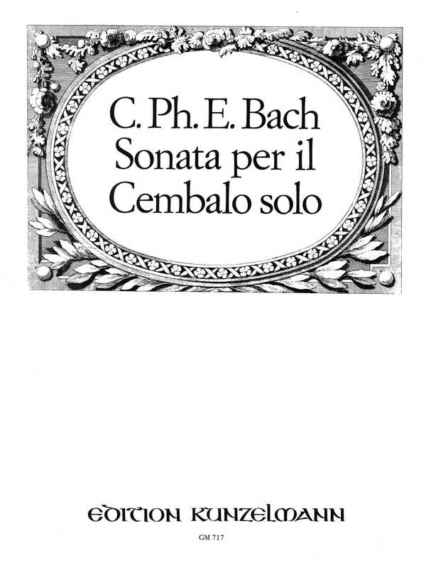 Sonata c-Moll per il cembalo solo, WQ 60&nbsp;&nbsp;für Klavier&nbsp;&nbsp;