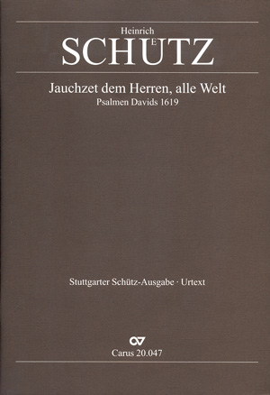 Jauchzet dem Herrn alle Welt SWV47&nbsp;&nbsp;für Favoritchor (AT), gem Chor (SSATB)&nbsp;&nbsp;und Orchester,  Partitur