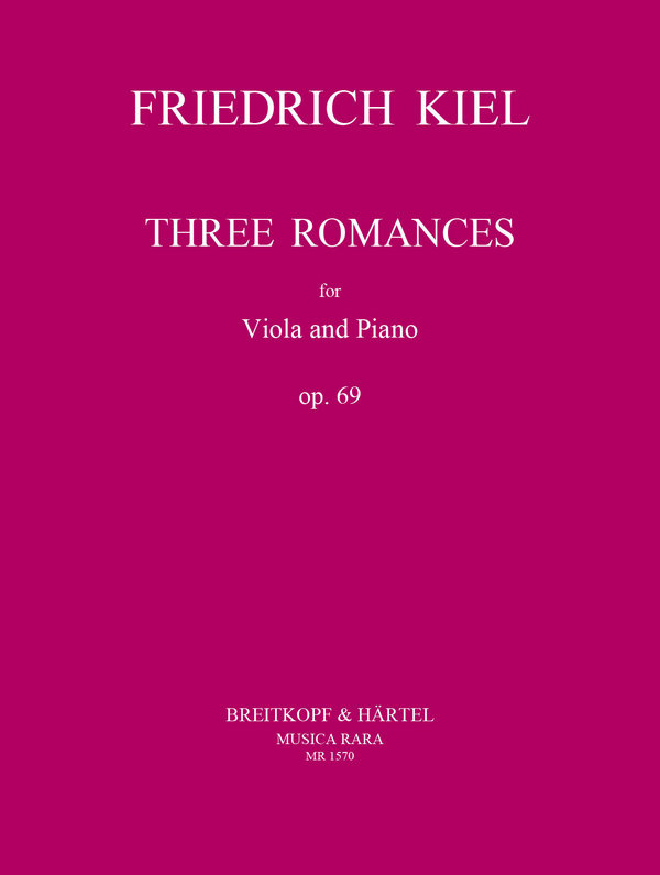 3 Romances op.69  for viola and piano  