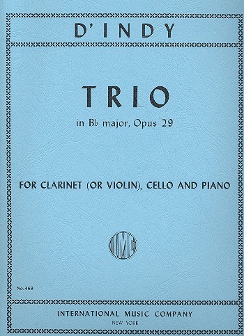 Trio B flat major op.29  for clarinet, cello and piano  