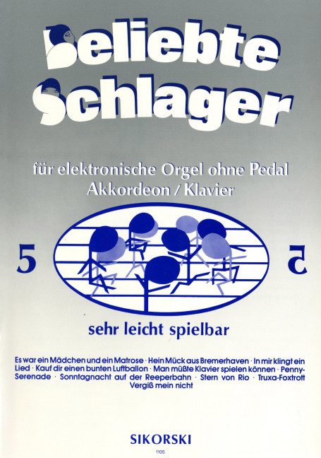 Beliebte Schlager Band 5:  für E-Orgel ohne Pedal  