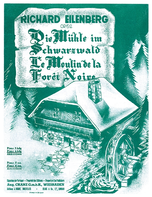 Die Mühle im Schwarzwald op.52  für Klavier zu 4 Händen  Spielpartitur