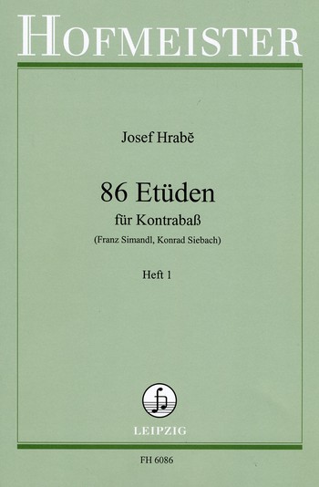 86 Etüden Band 1 (Nr.1-44)  für Kontrabass  