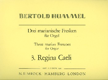 Regina coeli op.42,3&nbsp;&nbsp;für Orgel&nbsp;&nbsp;