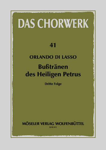 Busstränen des Heiligen Petrus  Band 3 (Nr. 15-21) für gem Chor  (SSAATTB),  Partitur (it/dt)