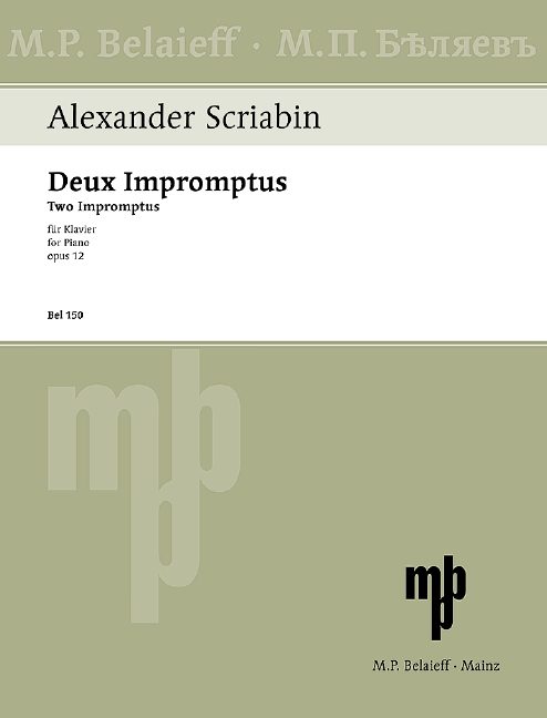 2 Impromptus op.12  für Klavier  