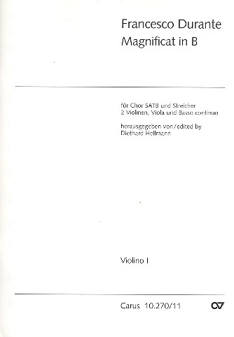 Magnificat B-Dur für gem Chor&nbsp;&nbsp;und Streicher&nbsp;&nbsp;Violine 1