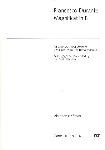 Magnificat für gem Chor und&nbsp;&nbsp;und Streicher&nbsp;&nbsp;Cello/Bass