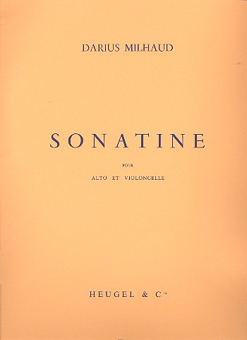 Sonatine op.378 &nbsp;&nbsp;pour alto et violoncelle&nbsp;&nbsp;partition