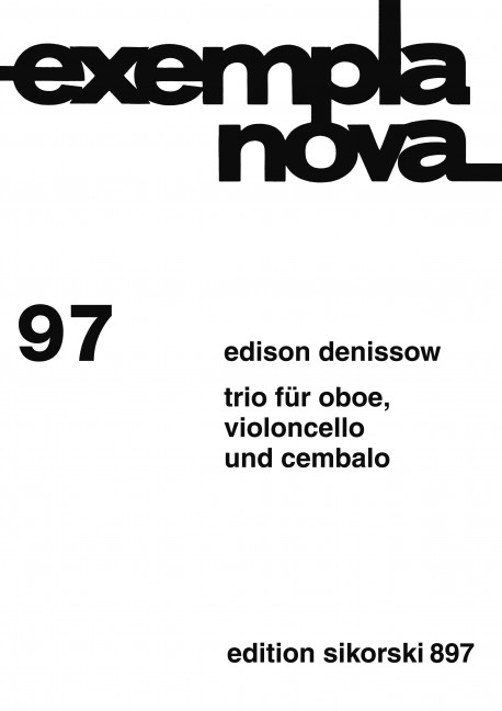 TRIO FUER OBOE, VIOLONCELLO UND&nbsp;&nbsp;CEMBALO, 1981&nbsp;&nbsp;PARTITUR+2STIMMEN