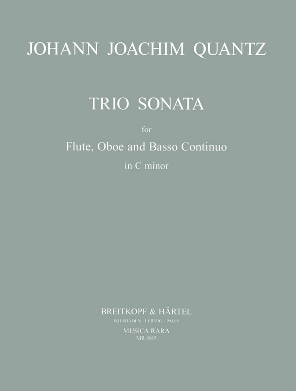 Triosonate c-Moll  für Flöte, Oboe und Bc  