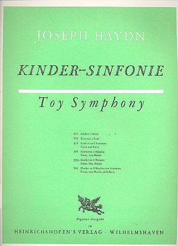 Kindersinfonie &nbsp;&nbsp;für Klavier zu 4 Händen&nbsp;&nbsp;