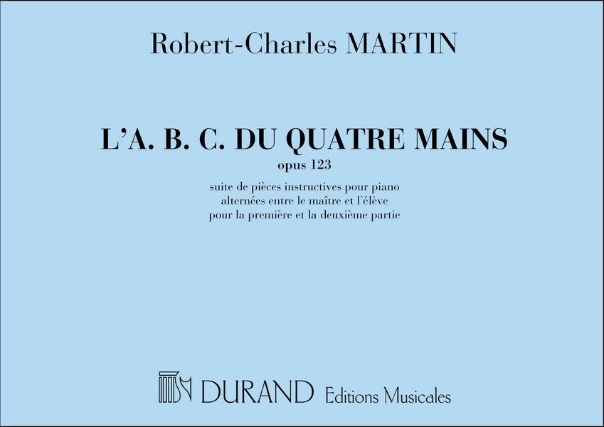 L'abc du 4 mains op.123&nbsp;&nbsp;pour piano a 4mains suite de pieces&nbsp;&nbsp;instructives