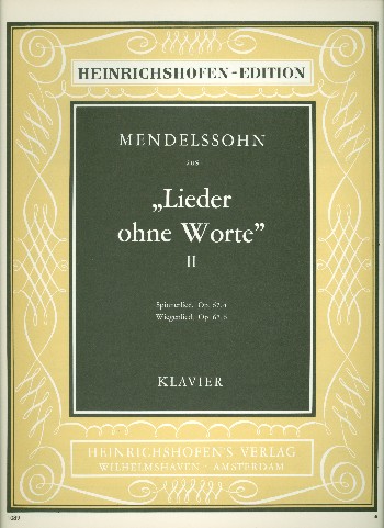 Lieder ohne Worte op.67,4&nbsp;&nbsp;und op.67,6 für Klavier&nbsp;&nbsp;
