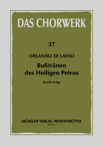 Busstränen des Heiligen Petrus  für gem Chor (SSAATTB) 2. Folge  Partitur (it/dt)