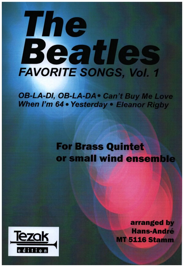 Favorite Songs by The Beatles Band 1  für Blechblasquintett  Partitur und Stimmen