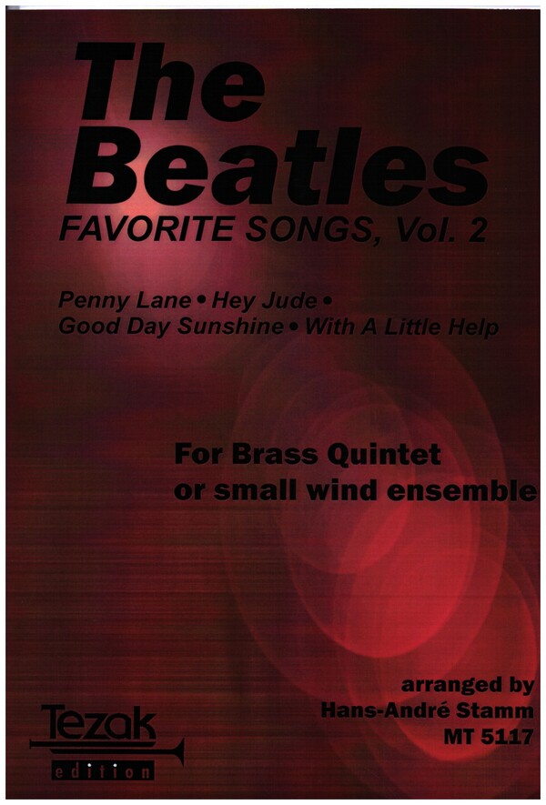 Favorite Songs by The Beatles Band 2  für Blechblasquintett  Partitur und Stimmen