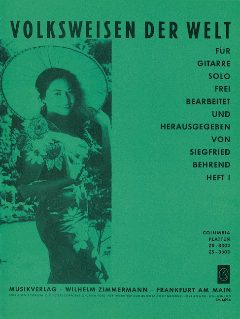 Volksweisen der Welt  Heft 1&nbsp;&nbsp;für Gitarre&nbsp;&nbsp;