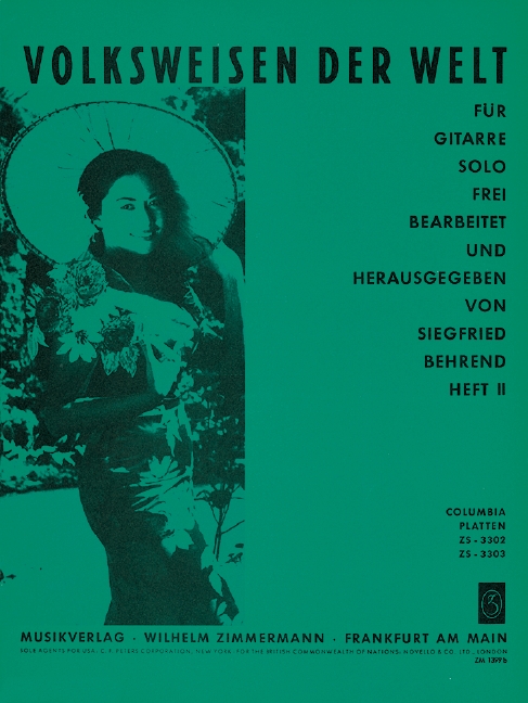 Volksweisen der Welt Heft 2&nbsp;&nbsp;für Gitarre&nbsp;&nbsp;