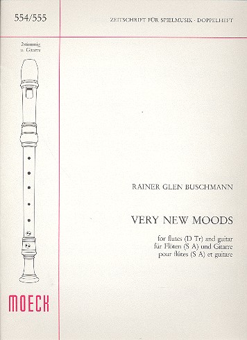 Very new Moods  for flutes and guitar  Partitur