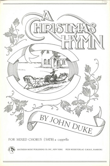 A Christmas Hymn  for mixed chorus a cappella (en)  score