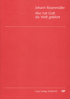 Also hat Gott die Welt geliebet  für gem Chor (SSATB) und Streicher  Partitur (dt)