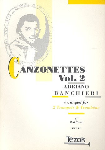 Canzonette Band 2 für 2 Trompeten  und Posaune  Partitur und 3 Stimmen