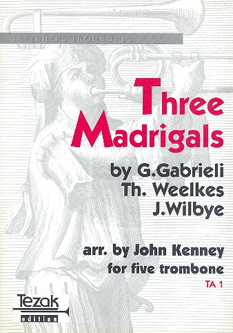 5 Madrigals for 5 trombones  score and 5 parts  