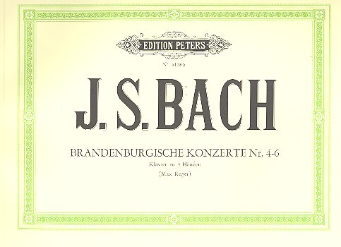 Brandenburgische Konzerte Nr.4-6&nbsp;&nbsp;für Klavier zu 4 Händen&nbsp;&nbsp;
