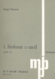 Sinfonie c-Moll Nr.1 op.12  für Orchester  Studienpartitur