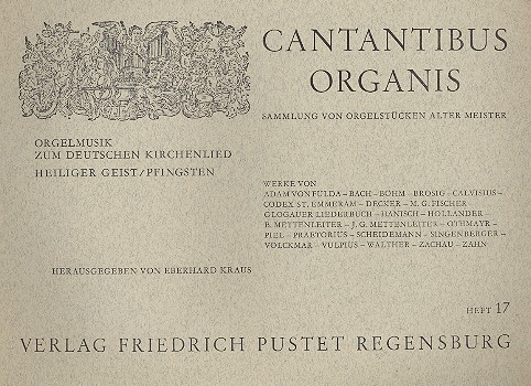 Orgelmusik zum deutschen&nbsp;&nbsp;Kirchenlied Heiliger Geist / Pfingsten&nbsp;&nbsp;