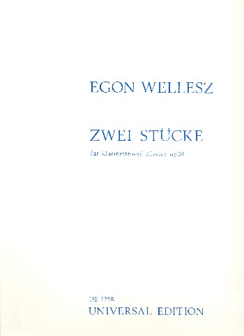 2 Stücke op.34  für Klarinette und Klavier  