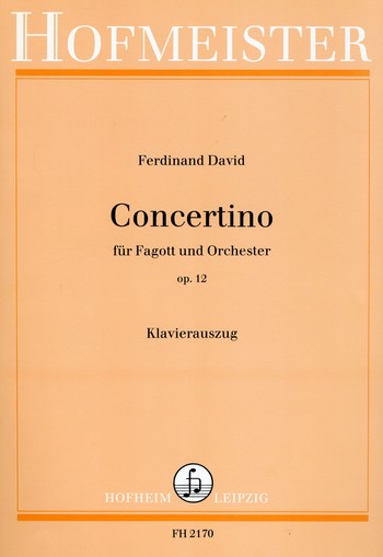Concertino op.12   für Fagott und Orchester    Klavierauszug