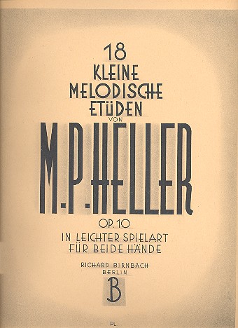 18 kleine melodische Etüden op.10  für Klavier  