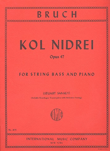 Kol nidrei op.47  for double bass and piano  
