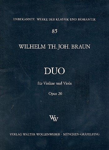 Duo op.20 für Violine und Viola&nbsp;&nbsp;Stimmen&nbsp;&nbsp;