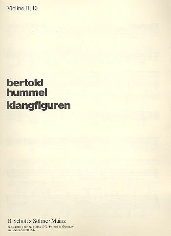 Klangfiguren op. 43&nbsp;&nbsp;für Streicher&nbsp;&nbsp;Einzelstimme - Violine 2/10