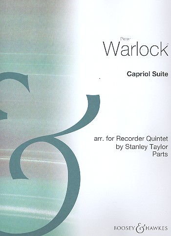 Capriol Suite  for 5 recorders (SAATB)  parts