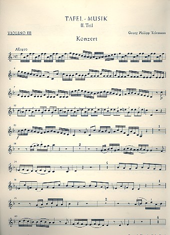 Konzert F-Dur für 3 Violinen&nbsp;&nbsp;und Streichorchester&nbsp;&nbsp;Violine solo 3