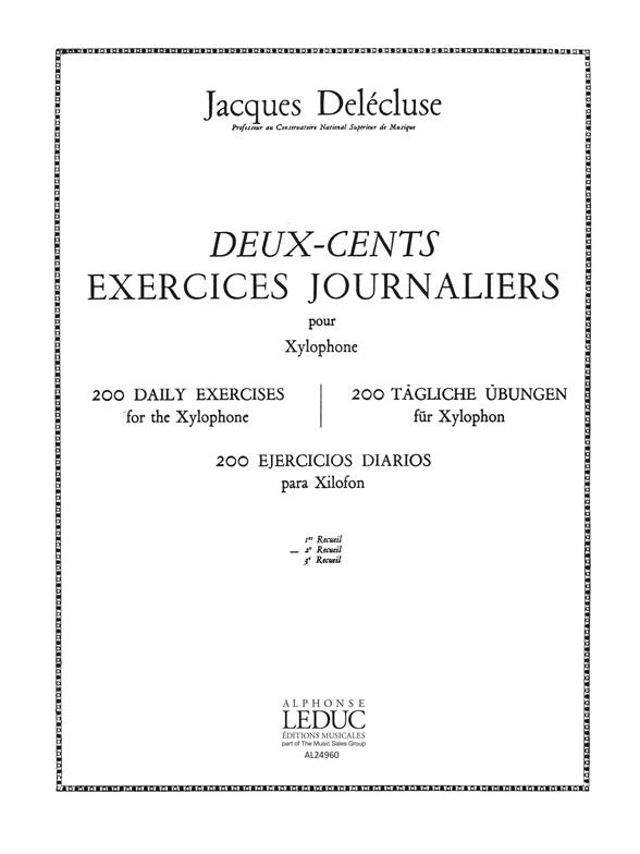 200 exercices journaliers vol.2  pour xylophone  