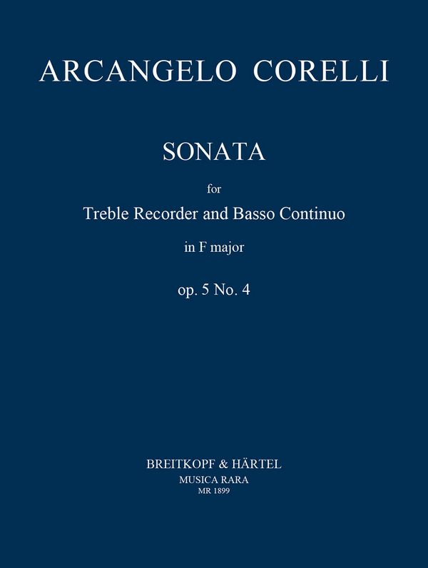 Sonata F major op.5,4  for treble recorder and bc  