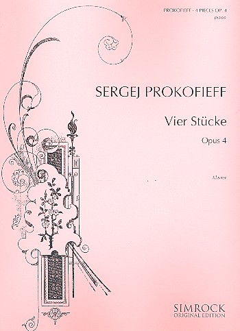 4 Stücke op.4  für Klavier  