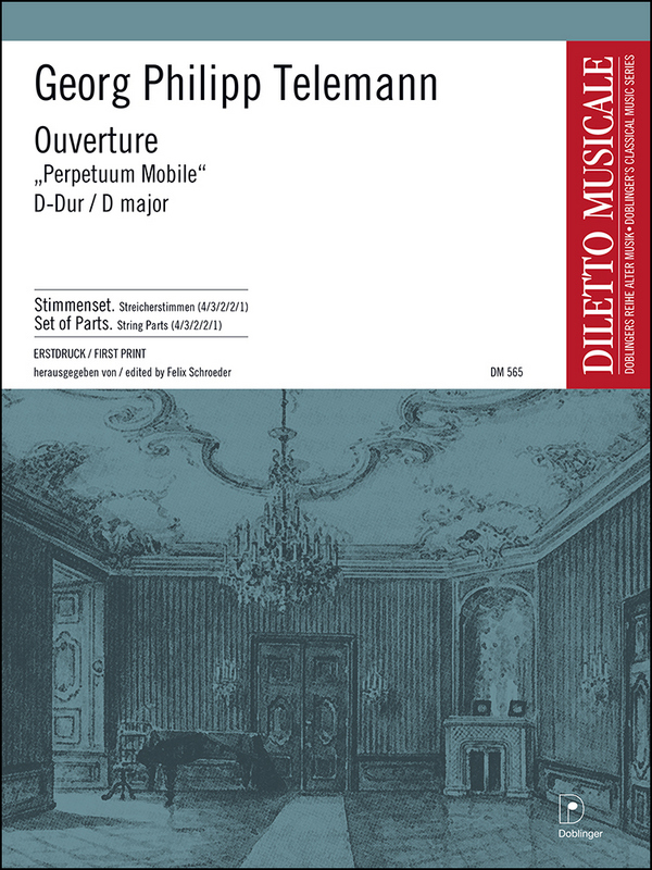 Ouvertüre Perpetuum mobile D-Dur&nbsp;&nbsp;für Streichorchester und Bc&nbsp;&nbsp;Stimmenset