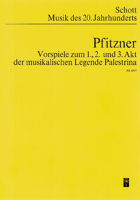 Palestrina  für Orchester  Studienpartitur